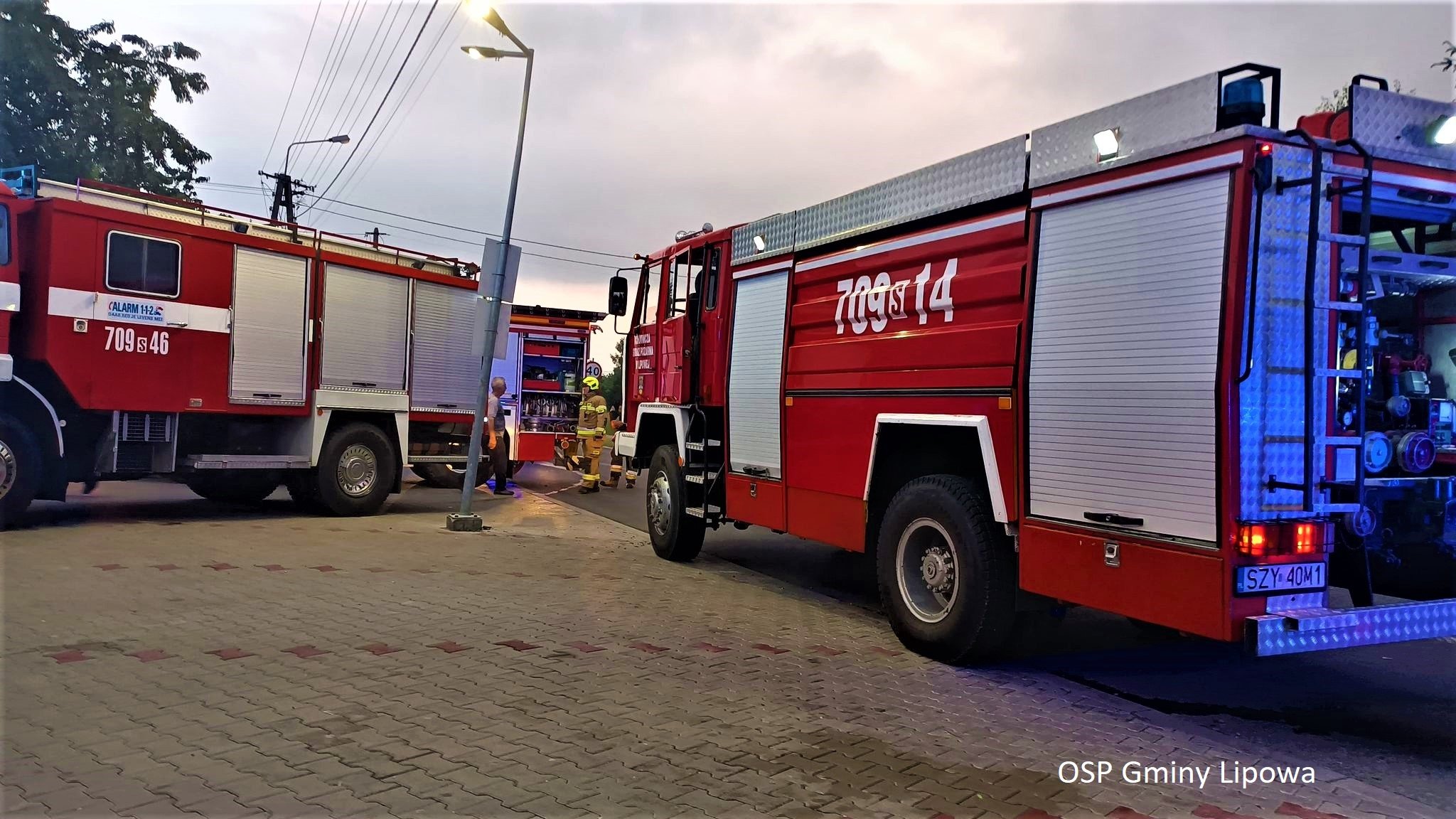 Pożar w Łodygowicach: 14 zastępów straży w akcji